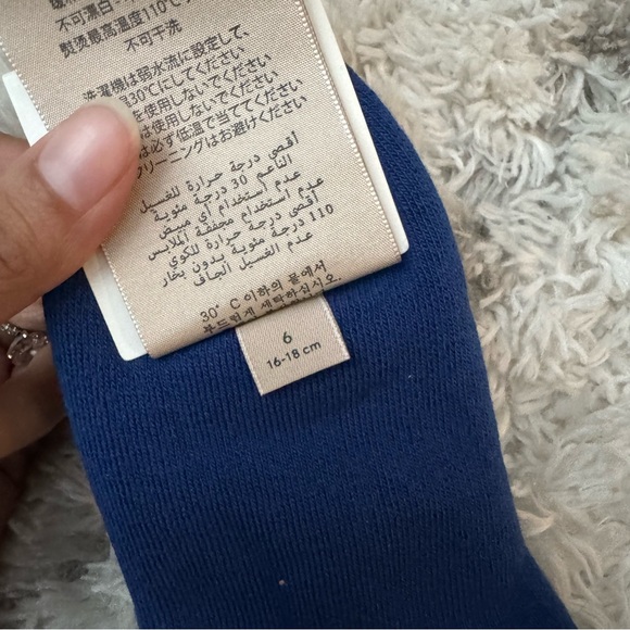Gucci Blue Casual Socks with Ribbed Texture - Picture 3 of 4